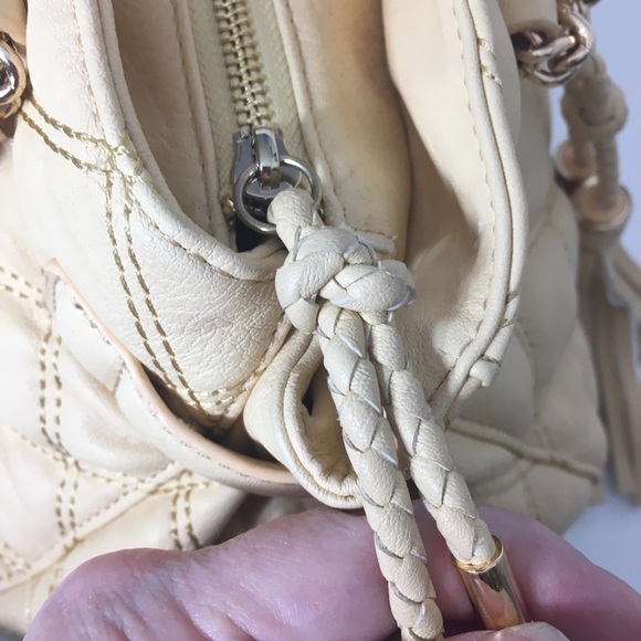 Bebe “Catherine” Butter Yellow Quilted Bag - Picture 10 of 16